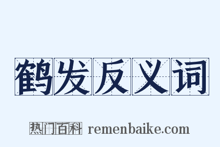 鹤发反义词是什么意思的图片